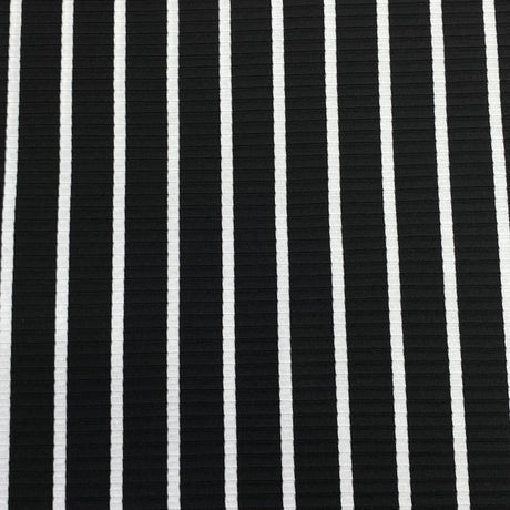Pound A Metre 3 Metres 3 Metre Luxurious Soft Viscose Jersey - 55"-  (Black & White)