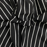 Pound A Metre 3 Metres 3 Metre Luxurious Soft Viscose Jersey - 55"-  (Black & White)
