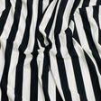 Pound A Metre 3 Metres 3 Metre Luxurious Soft Viscose Jersey - 55"- (Black & White) (S1J)