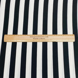 Pound A Metre 3 Metres 3 Metre Luxurious Soft Viscose Jersey - 55"- (Black & White) (S1J)