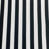 Pound A Metre 3 Metres 3 Metre Luxurious Soft Viscose Jersey - 55"- (Black & White) (S1J)