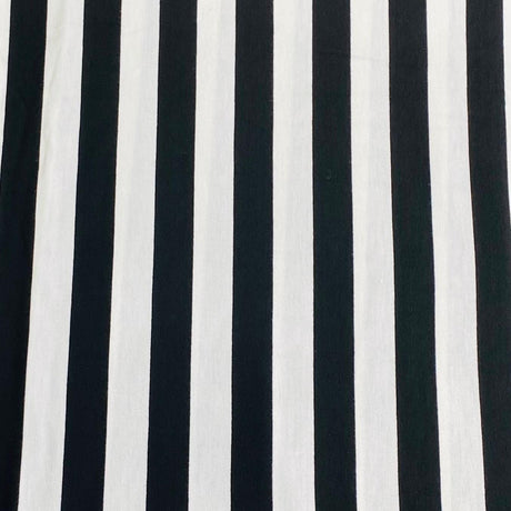 Pound A Metre 3 Metres 3 Metre Luxurious Soft Viscose Jersey - 55"- (Black & White) (S1J)