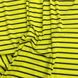 Pound A Metre 3 Metres 3 Metre Luxurious Soft Viscose Jersey - 55"-  (Black & Yellow)
