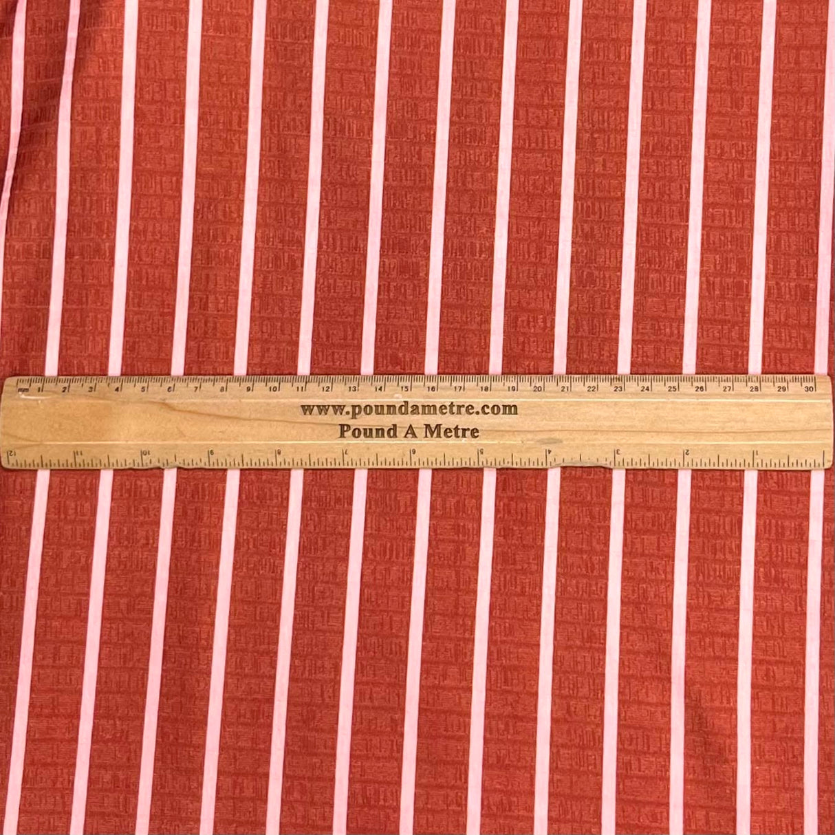 Pound A Metre 3 Metre Luxurious Soft Viscose Jersey - 55"- (Brown & Pink)