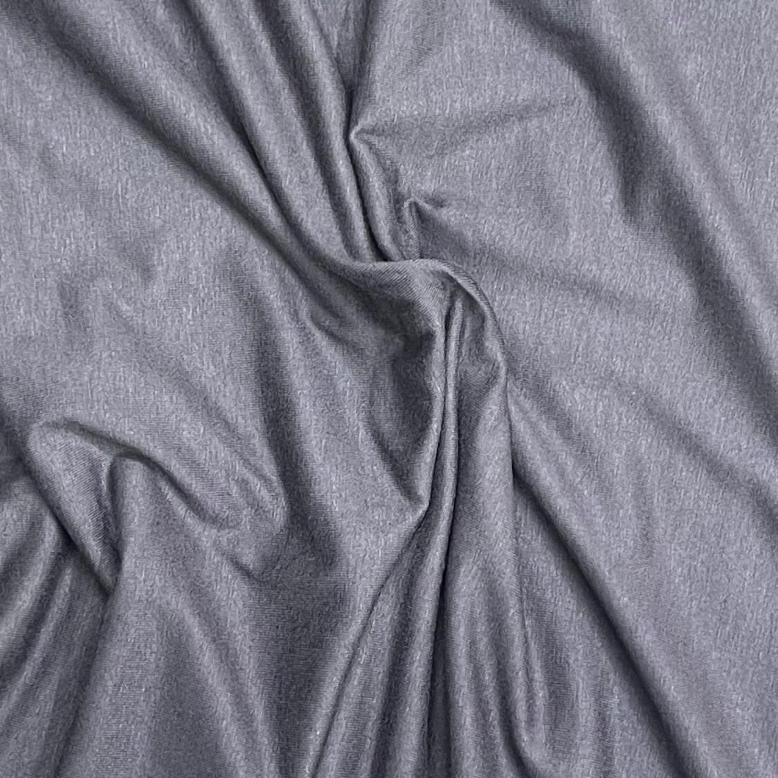 Pound A Metre 3 Metre Luxurious Soft Viscose Jersey - 55"- (Charcoal) (Multi Buy)