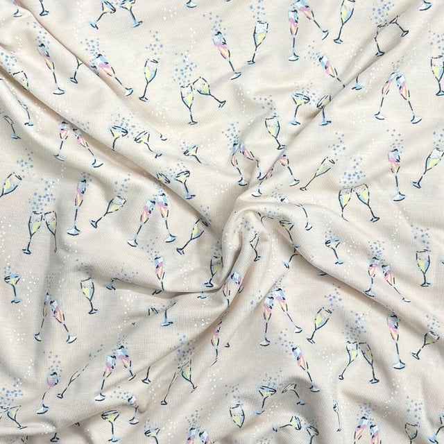 Pound A Metre 3 Metres 3 Metre Luxurious Soft Viscose Jersey - 55"-  (Cheers)