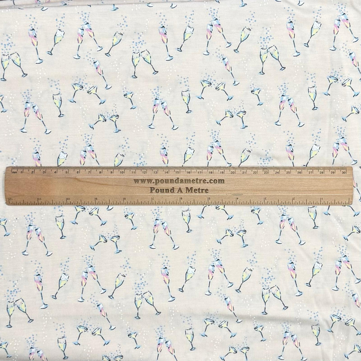 Pound A Metre 3 Metres 3 Metre Luxurious Soft Viscose Jersey - 55"-  (Cheers)