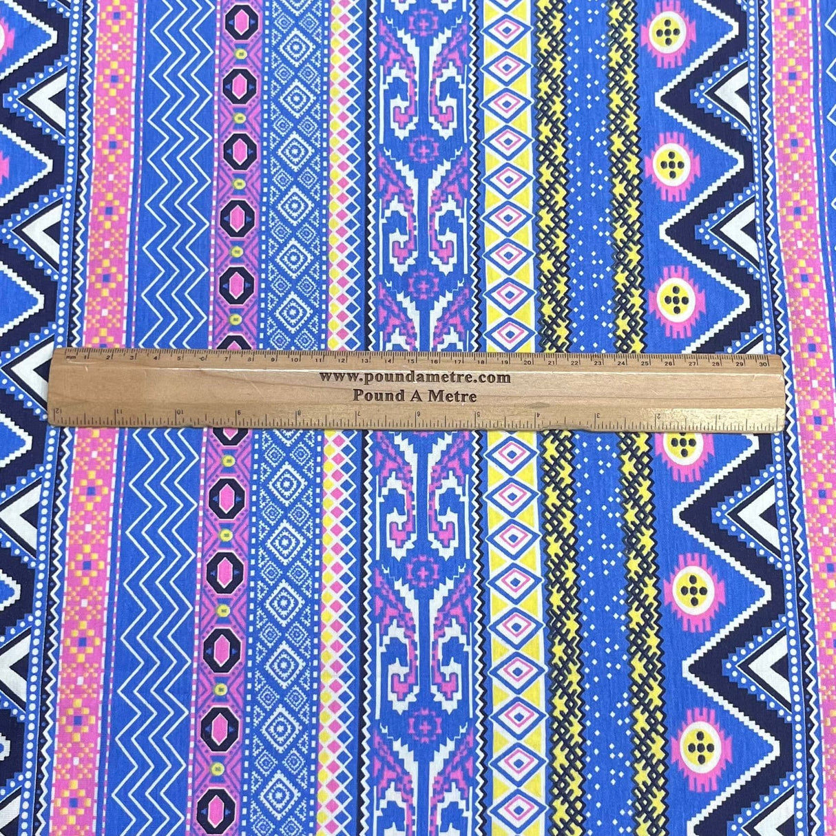 Pound A Metre 3 Metre Luxurious Soft Viscose Jersey - 55"- (Design)
