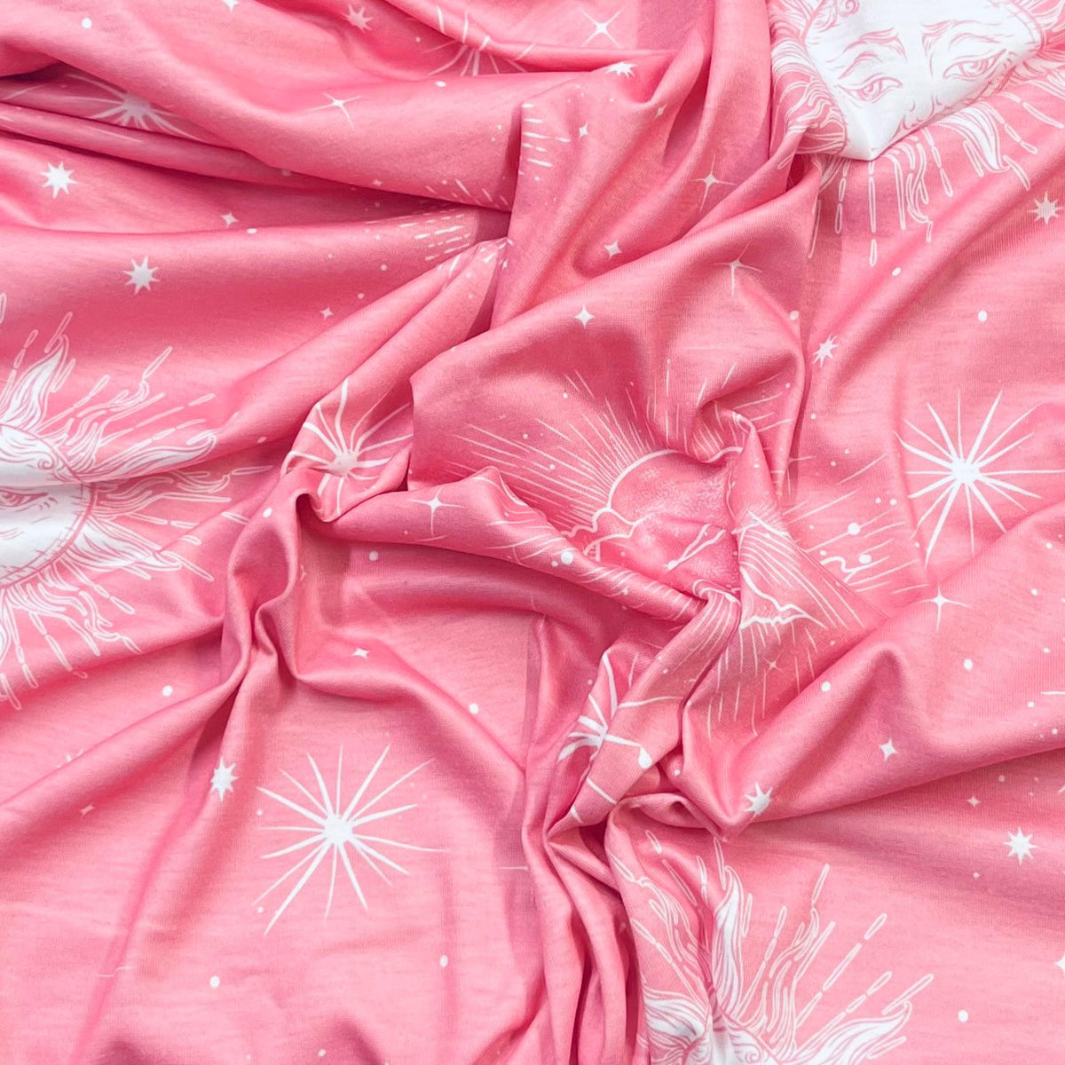 Pound A Metre 3 Metre Luxurious Soft Viscose Jersey - 55"- (Galaxy)