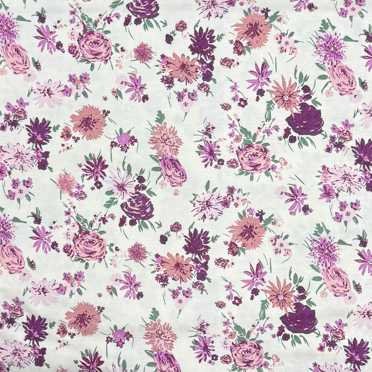 Pound A Metre 3 Metres 3 Metre Luxurious Soft Viscose Jersey - 55"-  (Garden)