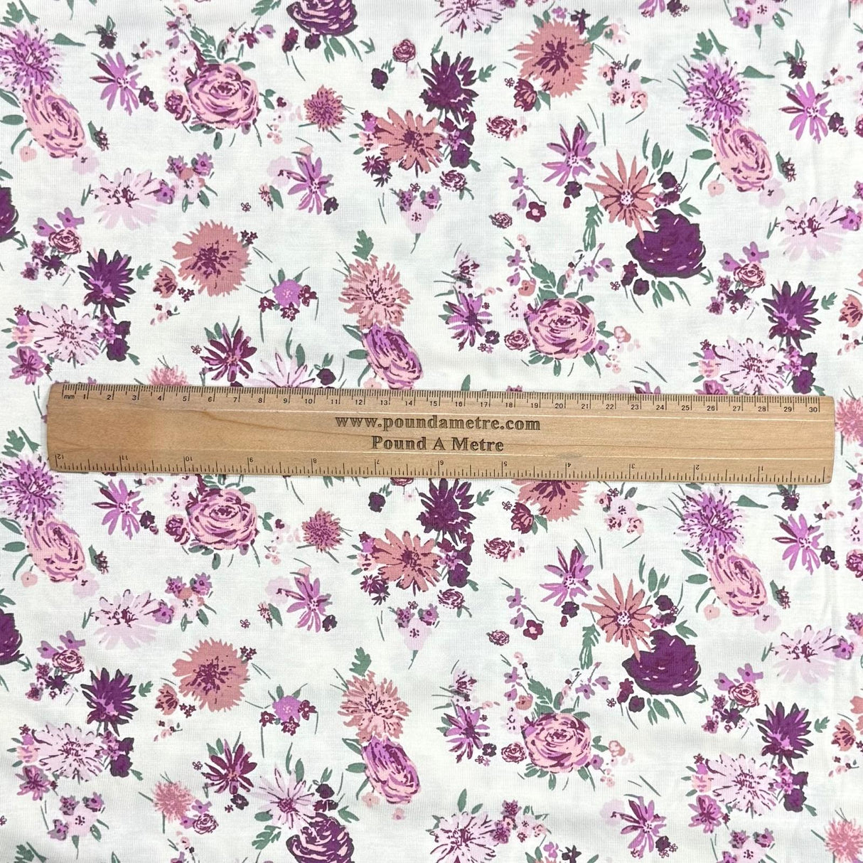 Pound A Metre 3 Metres 3 Metre Luxurious Soft Viscose Jersey - 55"-  (Garden)