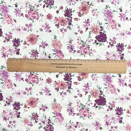 Pound A Metre 3 Metres 3 Metre Luxurious Soft Viscose Jersey - 55"-  (Garden)