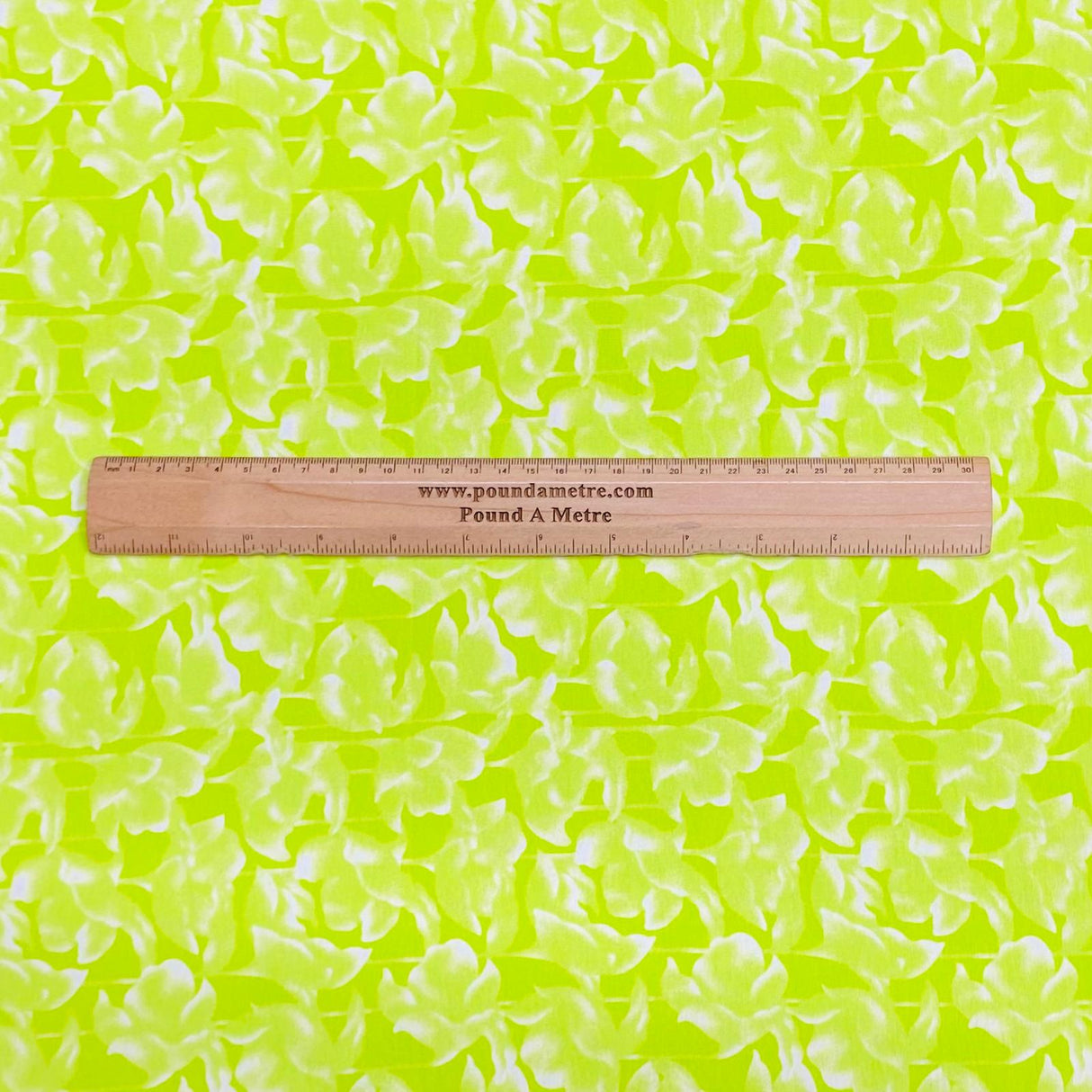 Pound A Metre 3 Metres 3 Metre Luxurious Soft Viscose Jersey - 55"-  (Green & White)