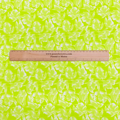 Pound A Metre 3 Metres 3 Metre Luxurious Soft Viscose Jersey - 55"-  (Green & White)