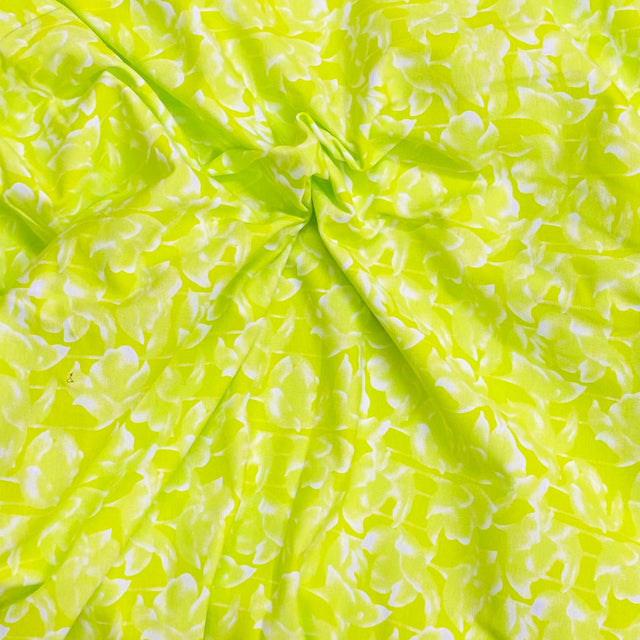 Pound A Metre 3 Metres 3 Metre Luxurious Soft Viscose Jersey - 55"-  (Green & White)