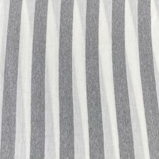 Pound A Metre 3 Metres 3 Metre Luxurious Soft Viscose Jersey - 55"- (Grey & White) (S1J)
