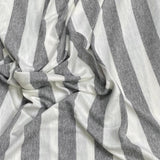 Pound A Metre 3 Metres 3 Metre Luxurious Soft Viscose Jersey - 55"- (Grey & White) (S1J)