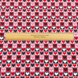 Pound A Metre 3 Metre Luxurious Soft Viscose Jersey - 55"-  (Heart)