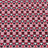 Pound A Metre 3 Metre Luxurious Soft Viscose Jersey - 55"-  (Heart)