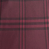 Pound A Metre 3 Metre Luxurious Soft Viscose Jersey - 55"- (Maroon Check)