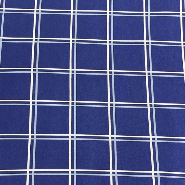 Pound A Metre 3 Metres 3 Metre Luxurious Soft Viscose Jersey - 55"- (Navy Square)