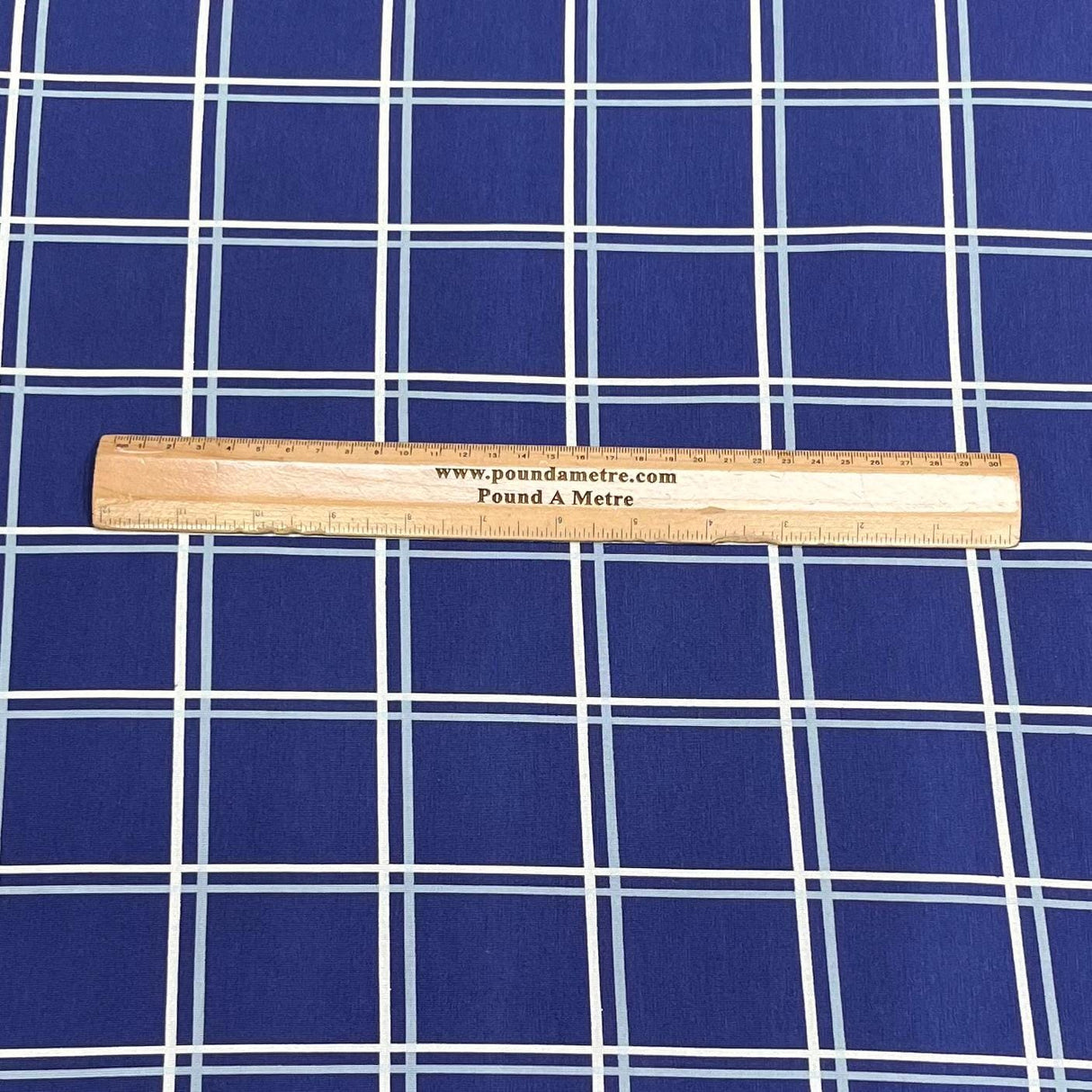 Pound A Metre 3 Metres 3 Metre Luxurious Soft Viscose Jersey - 55"- (Navy Square)