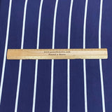 Pound A Metre 3 Metres 3 Metre Luxurious Soft Viscose Jersey - 55"- (Navy & White) (S1J)