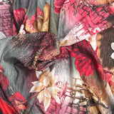 Pound A Metre 3 Metre Luxurious Soft Viscose Jersey - 55"- (Night Garden)