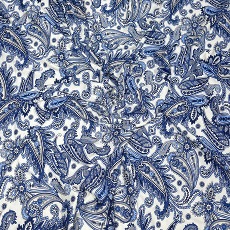 Pound A Metre 3 Metres 3 Metre Luxurious Soft Viscose Jersey - 55"- (Paisley)
