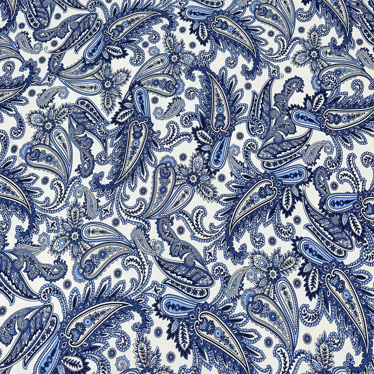 Pound A Metre 3 Metres 3 Metre Luxurious Soft Viscose Jersey - 55"- (Paisley)