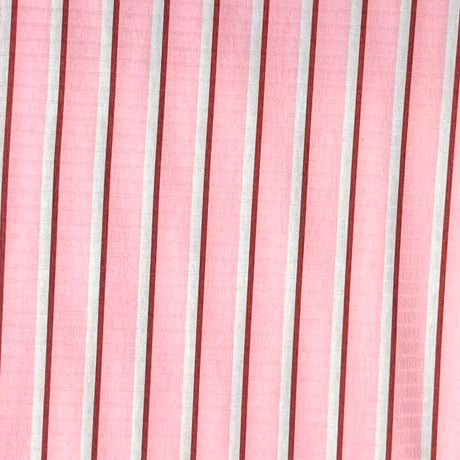 Pound A Metre 3 Metre Luxurious Soft Viscose Jersey - 55"- (Pink, Brown & White)