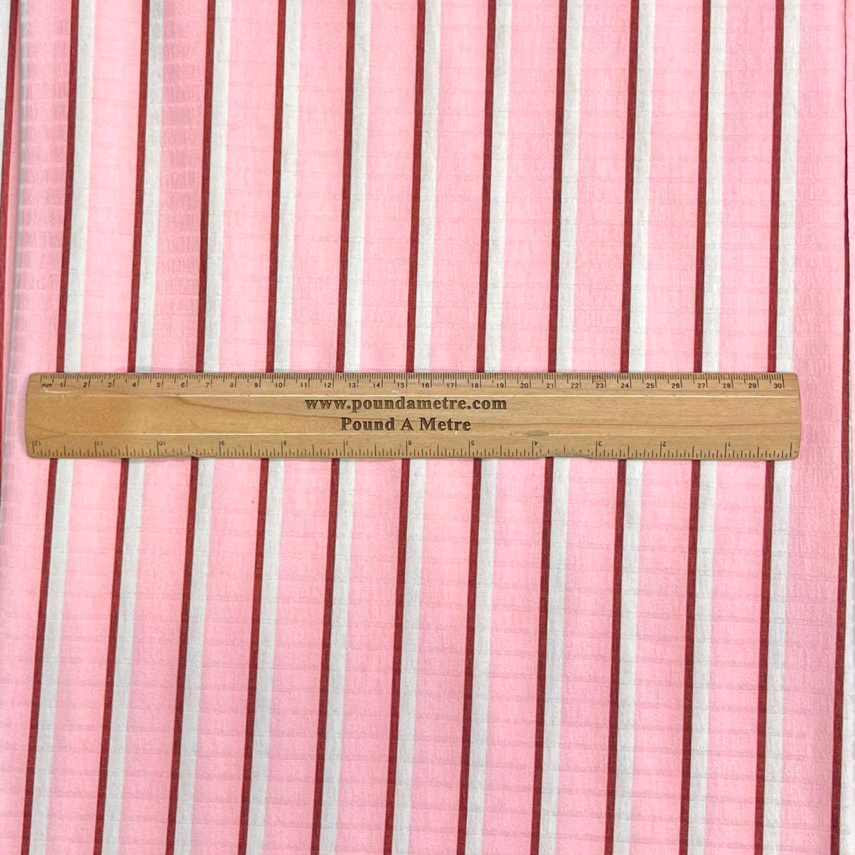 Pound A Metre 3 Metre Luxurious Soft Viscose Jersey - 55"- (Pink, Brown & White)