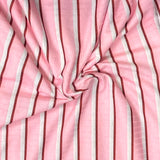 Pound A Metre 3 Metre Luxurious Soft Viscose Jersey - 55"- (Pink, Brown & White)