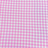 Pound A Metre 3 Metres 3 Metre Luxurious Soft Viscose Jersey - 55"- (Pink Checks)