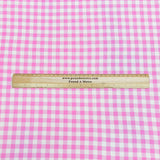 Pound A Metre 3 Metres 3 Metre Luxurious Soft Viscose Jersey - 55"- (Pink Checks)