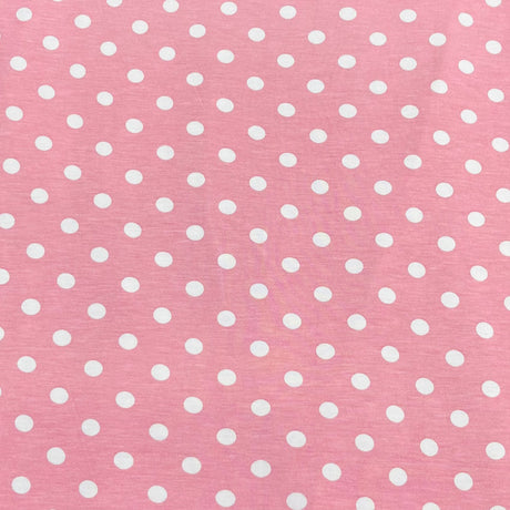 Pound A Metre 3 Metre Luxurious Soft Viscose Jersey - 55"- (Polka Dot)