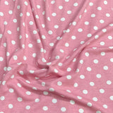 Pound A Metre 3 Metre Luxurious Soft Viscose Jersey - 55"- (Polka Dot)