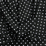 Pound A Metre 3 Metres 3 Metre Luxurious Soft Viscose Jersey - 55"-  (Polka)