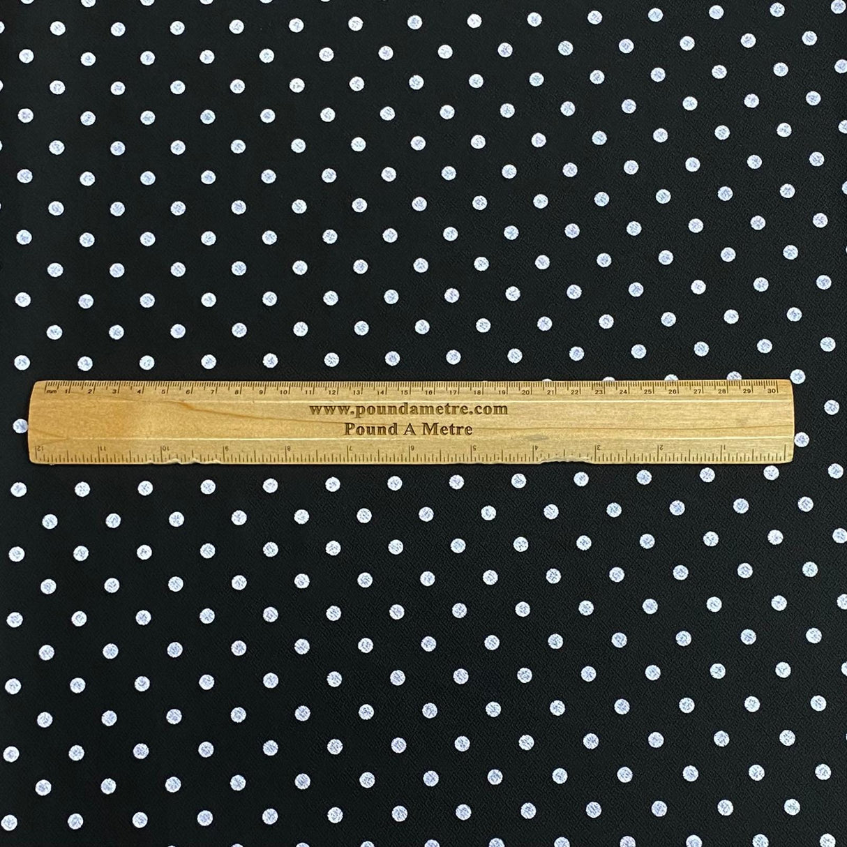 Pound A Metre 3 Metres 3 Metre Luxurious Soft Viscose Jersey - 55"-  (Polka)