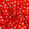 Pound A Metre 3 Metres 3 Metre Luxurious Soft Viscose Jersey - 55"- (Red Floral) (EOL)
