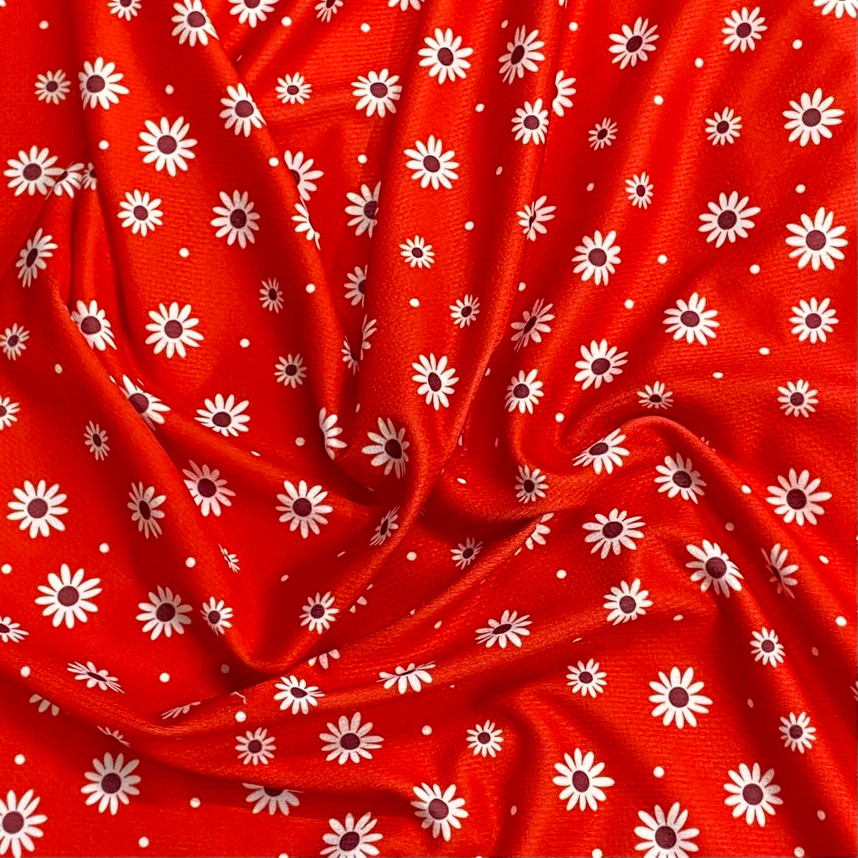 Pound A Metre 3 Metres 3 Metre Luxurious Soft Viscose Jersey - 55"- (Red Floral) (EOL)