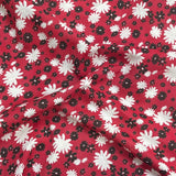 Pound A Metre 3 Metre Luxurious Soft Viscose Jersey - 55"- (Red Flower)
