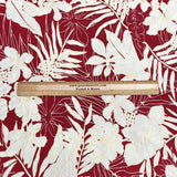 Pound A Metre 3 Metres 3 Metre Luxurious Soft Viscose Jersey - 55"- (Red Garden)