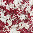 Pound A Metre 3 Metres 3 Metre Luxurious Soft Viscose Jersey - 55"- (Red Garden)