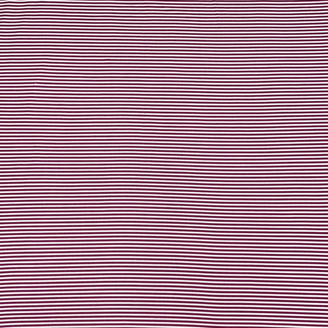 Pound A Metre 3 Metres 3 Metre Luxurious Soft Viscose Jersey - 55"- (Red Stripes)