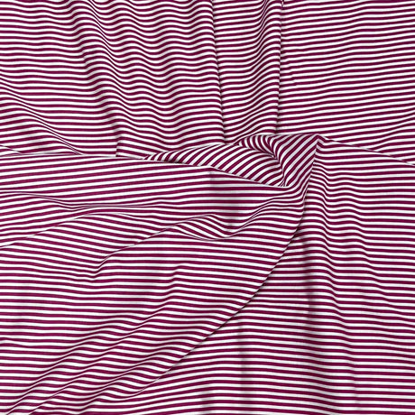 Pound A Metre 3 Metres 3 Metre Luxurious Soft Viscose Jersey - 55"- (Red Stripes)