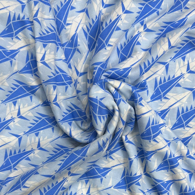 Pound A Metre 3 Metre Luxurious Soft Viscose Jersey - 55"-  (Shark)