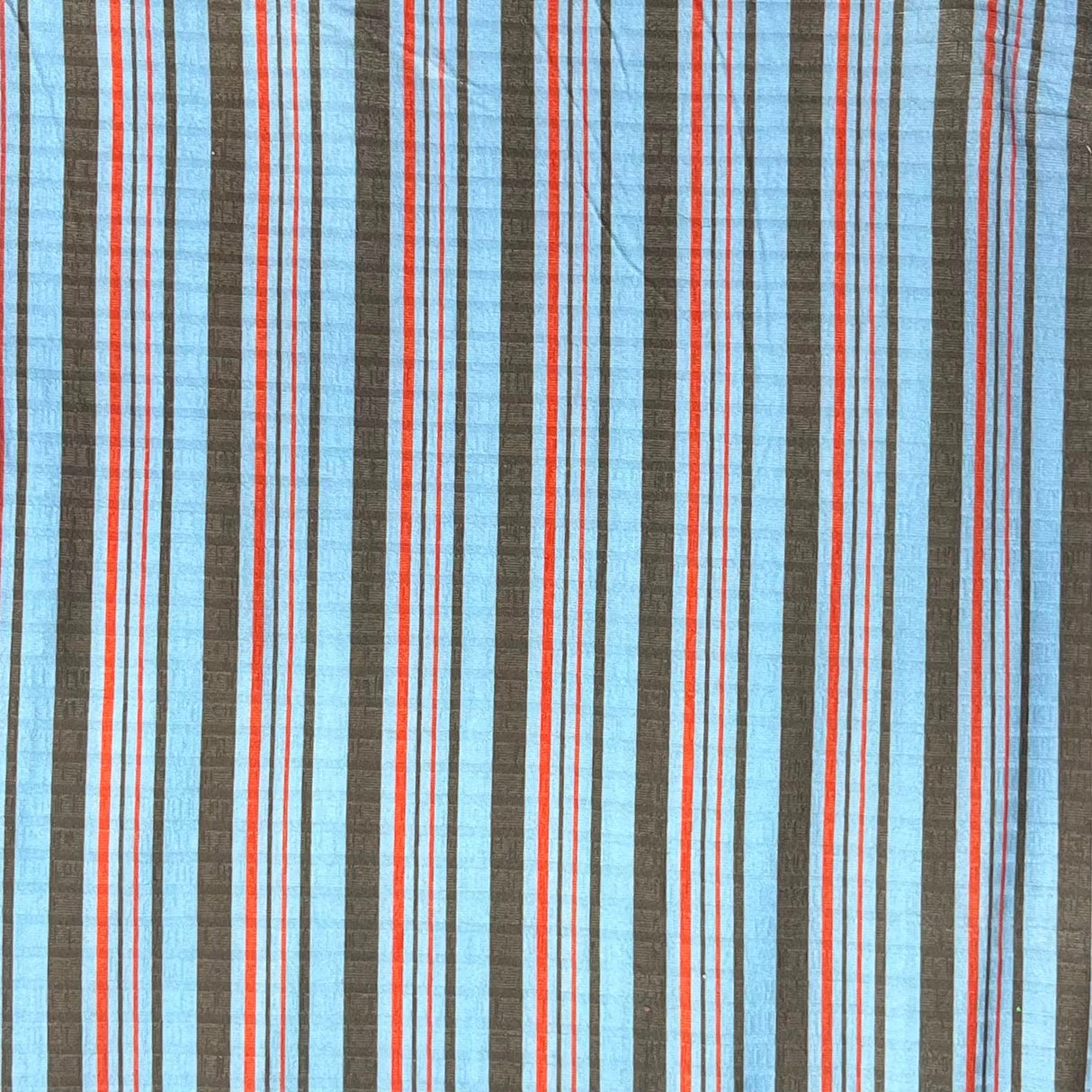 Pound A Metre 3 Metre Luxurious Soft Viscose Jersey - 55"- (Sky, Brown & Orange)