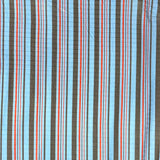 Pound A Metre 3 Metre Luxurious Soft Viscose Jersey - 55"- (Sky, Brown & Orange)