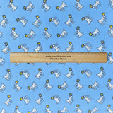 Pound A Metre 3 Metres 3 Metre Luxurious Soft Viscose Jersey - 55"- (Sky Goat)